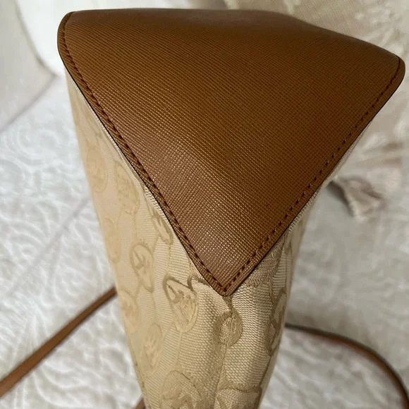 Michael Kors EUC Brown Logo Tote - Picture 7 of 13